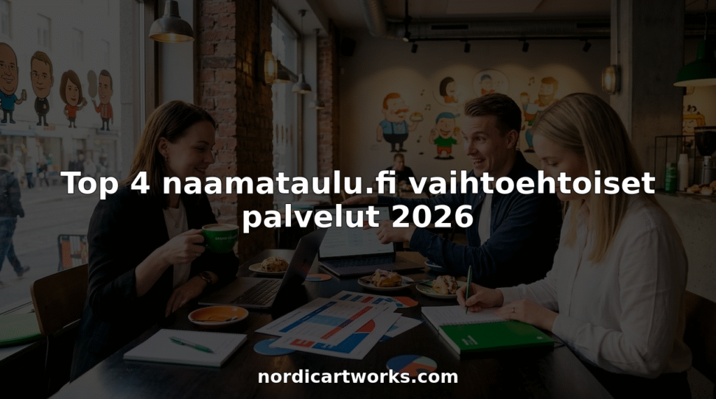 Tiimi vertailee erilaisia liiketoimintapalveluita kokouspöydän ääressä.